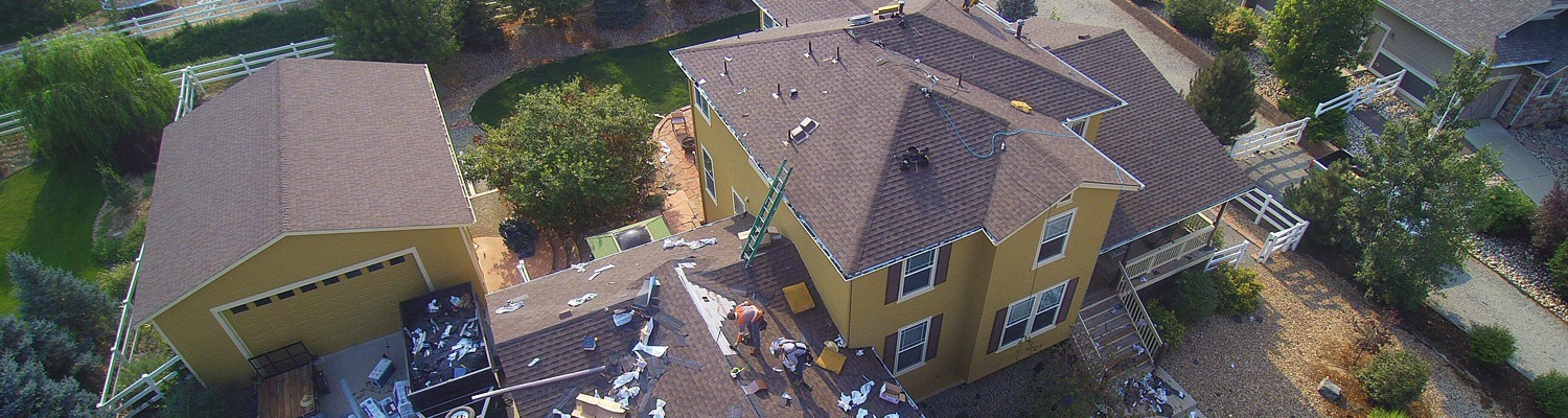 Before - Hail-damaged shingle replacement in St. Paul, MN